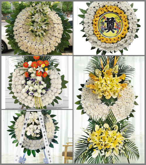 山西晋城高平市米山镇上冯庄村花圈速递